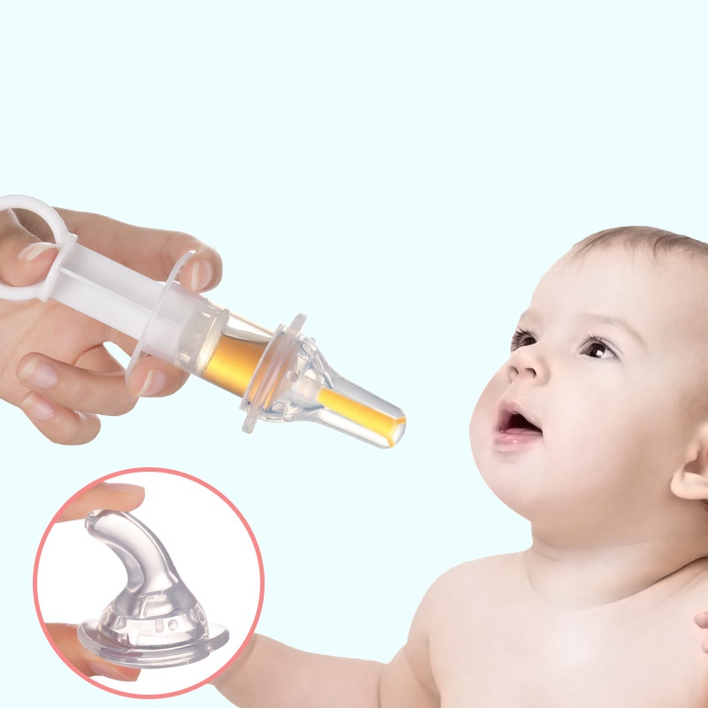 Pipet Tetes Obat Model Tekan Manual Dengan Tutup Untuk Perlengkapan Bayi