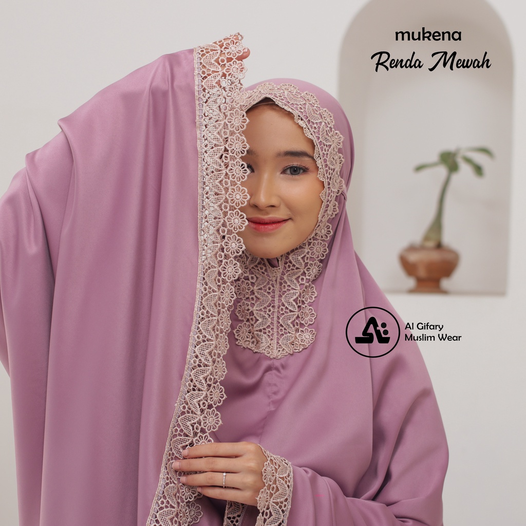 Mukena Dewasa Katun Premium Renda Mewah