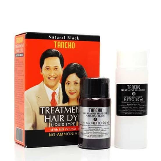 TANCHO Treatment Hair Dye Black Liquid Type 40ml