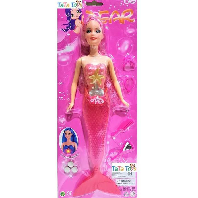 MAINAN BONEKA BARBIE PUTRI DUYUNG   MERMAID (BIRU & UNGU) BM492 GT45