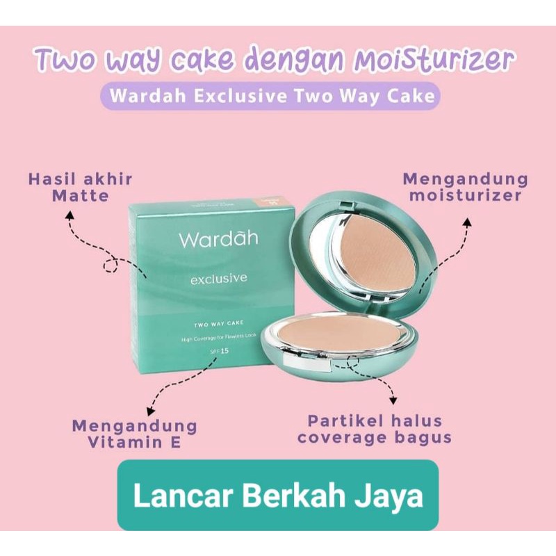 Wardah Exclusive Two Way Cake Full Case Exp 2025