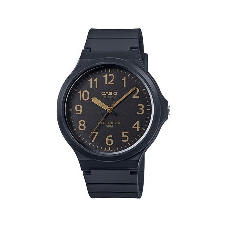 Casio General MW240-1B 7B 7E / MW-240-1B 1E 7B 7E Pria Analog Karet Hitam