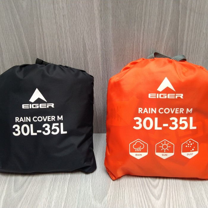 Cover Bag Eiger Rain Cover Raincoat Sealtape 30 35l Original Shopee Indonesia