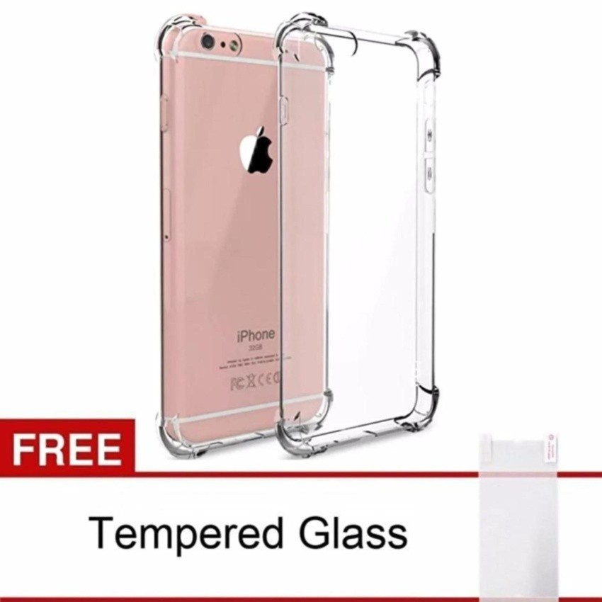 Casing for Iphone 6 Plus / 6s Plus Case Anti Crack + Free Tempered Glass