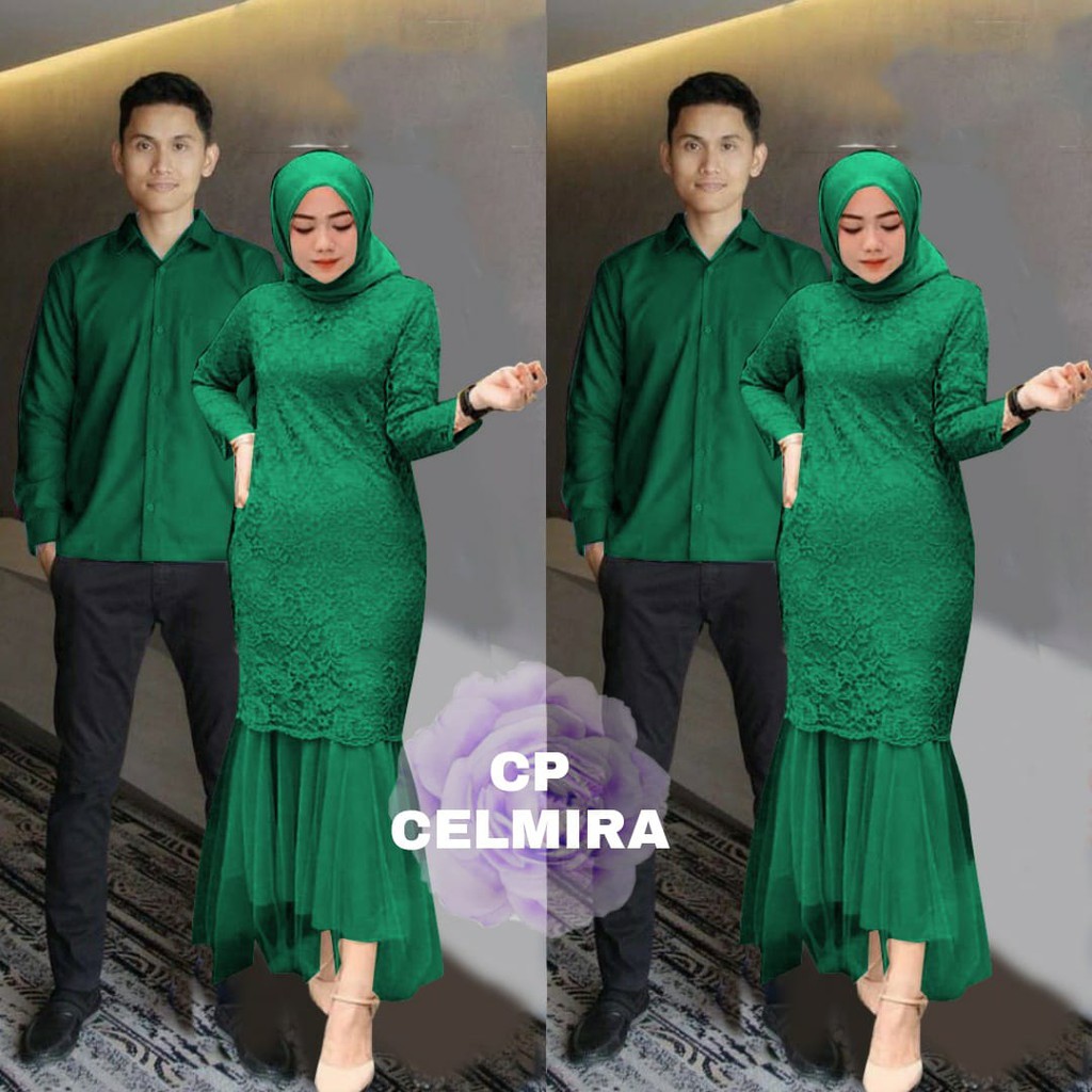 indobest COUPLE CELMIRA / BUSANA PRIA WANITA SEPASANG / GAMIS PESTA