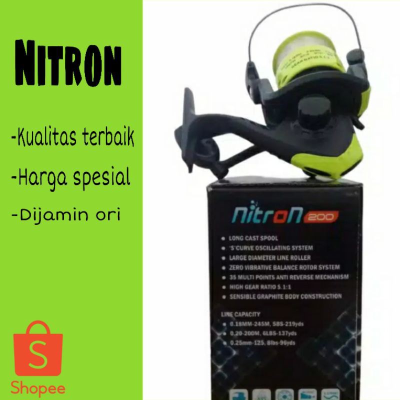 Rill Pancing Nitron Murah/Reel Pancing Murah/Ril Pancing [MURAH DAN BERKUALITAS] Nitron 200