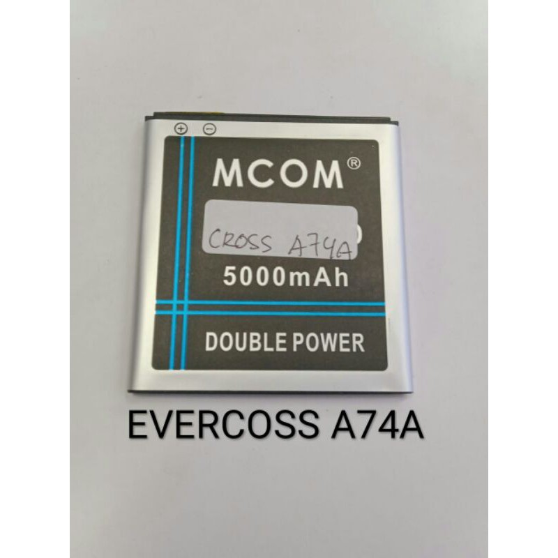 baterai Evercoss A74A / A74D / A74F . A65 / A74J / A74M ever cross cros double power battery