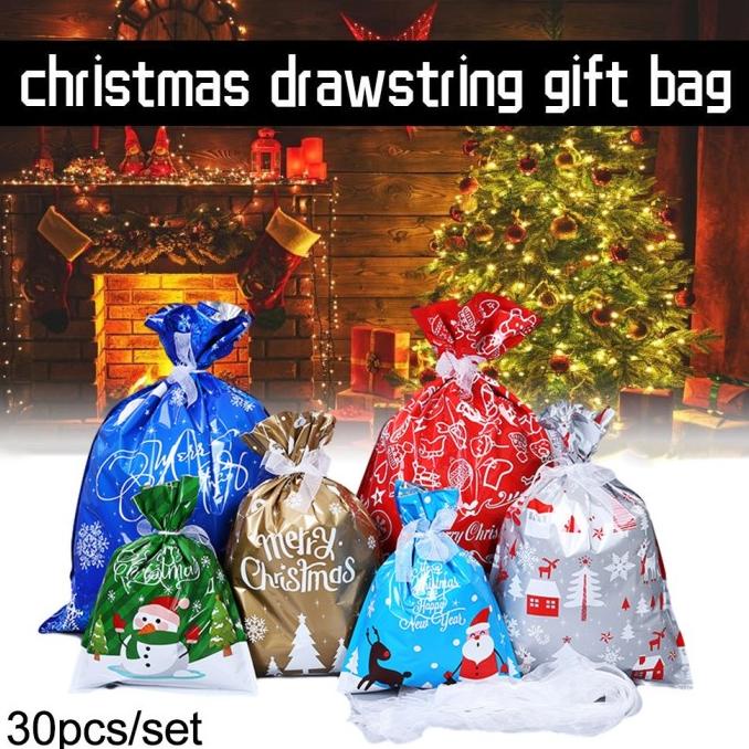 

GIFT BAGS ACCESSORIES GIFT BAGS FAVOR KIT SET 30X XMAS CHRISTMAS EMPTY DC452CD3