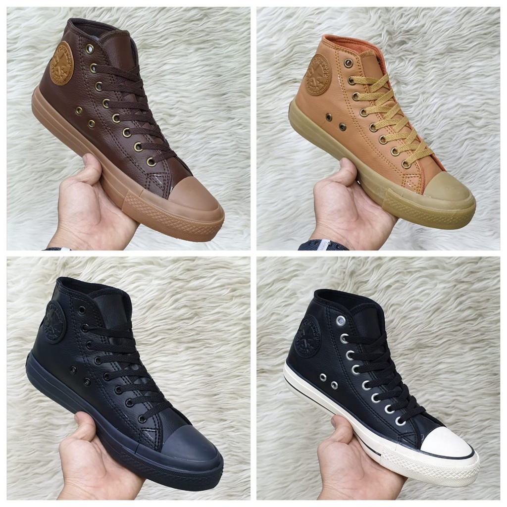 BISA COD - Sneakers Premium CONVERSE sepatu Kulit &amp; sepatu Kanvas dewasa model Boots