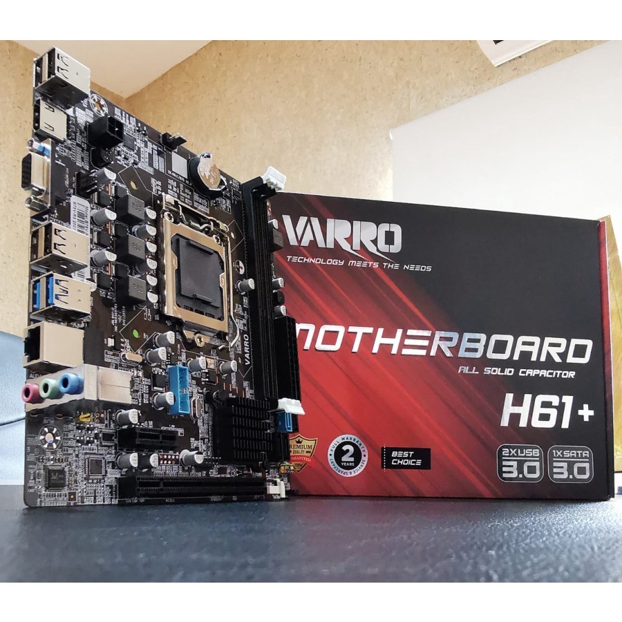 Jual MOTHERBOARD VARRO H61 PLUS SOCKET 1155 DDR3 Shopee Indonesia