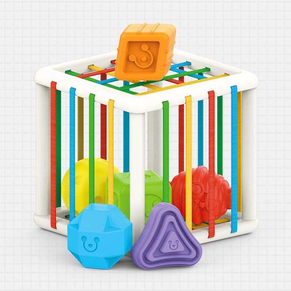 NEEDWAY Mainan Belajar Bayi Pelatihan Sensori Tangan Lucu Magic Cubes Sorting Game Touch Skill Belajar Bentuk Blok Mainan Edukasi Belajar Dini