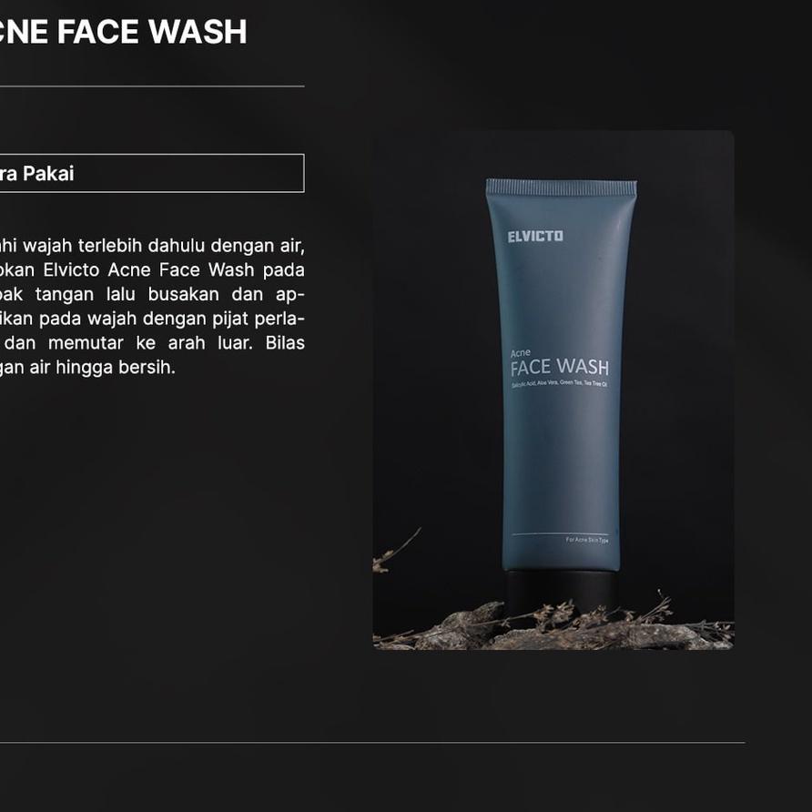 ✷ ELVICTO ACNE FACE WASH ❇