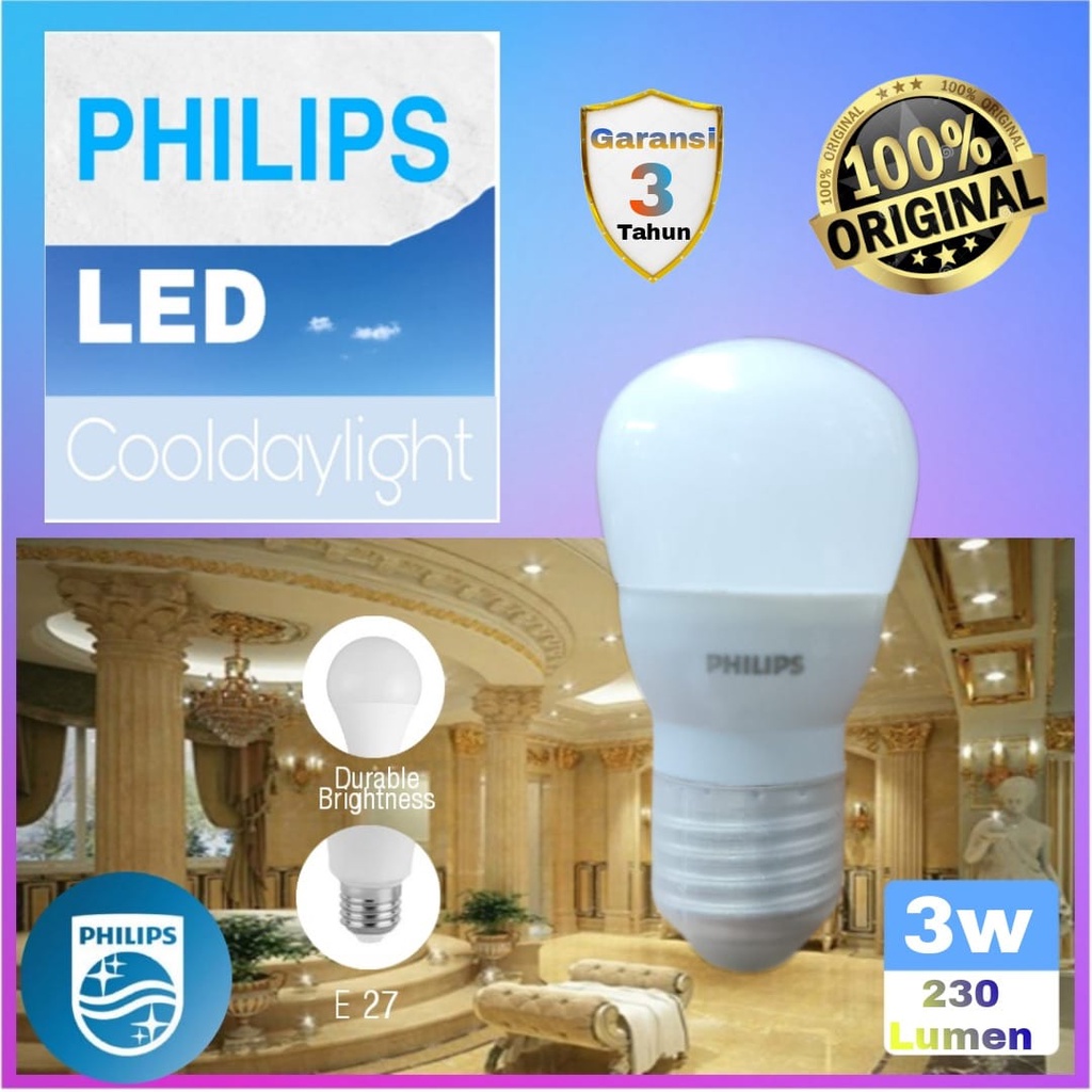 Philips LED Mycare 3 Watt Putih / Lampu LED Philips Mycare 3 Watt / Lampu LED / Lampu Philips