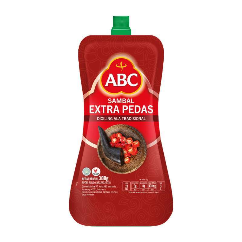 

ABC Sambal Extra Pedas Pouch 380 gr