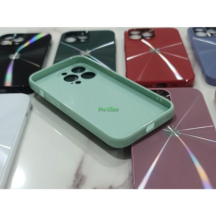 C133 Iphone 13 Mini / 13 Pro / 13 Pro Max Spectrum Shining Silicone PC Case