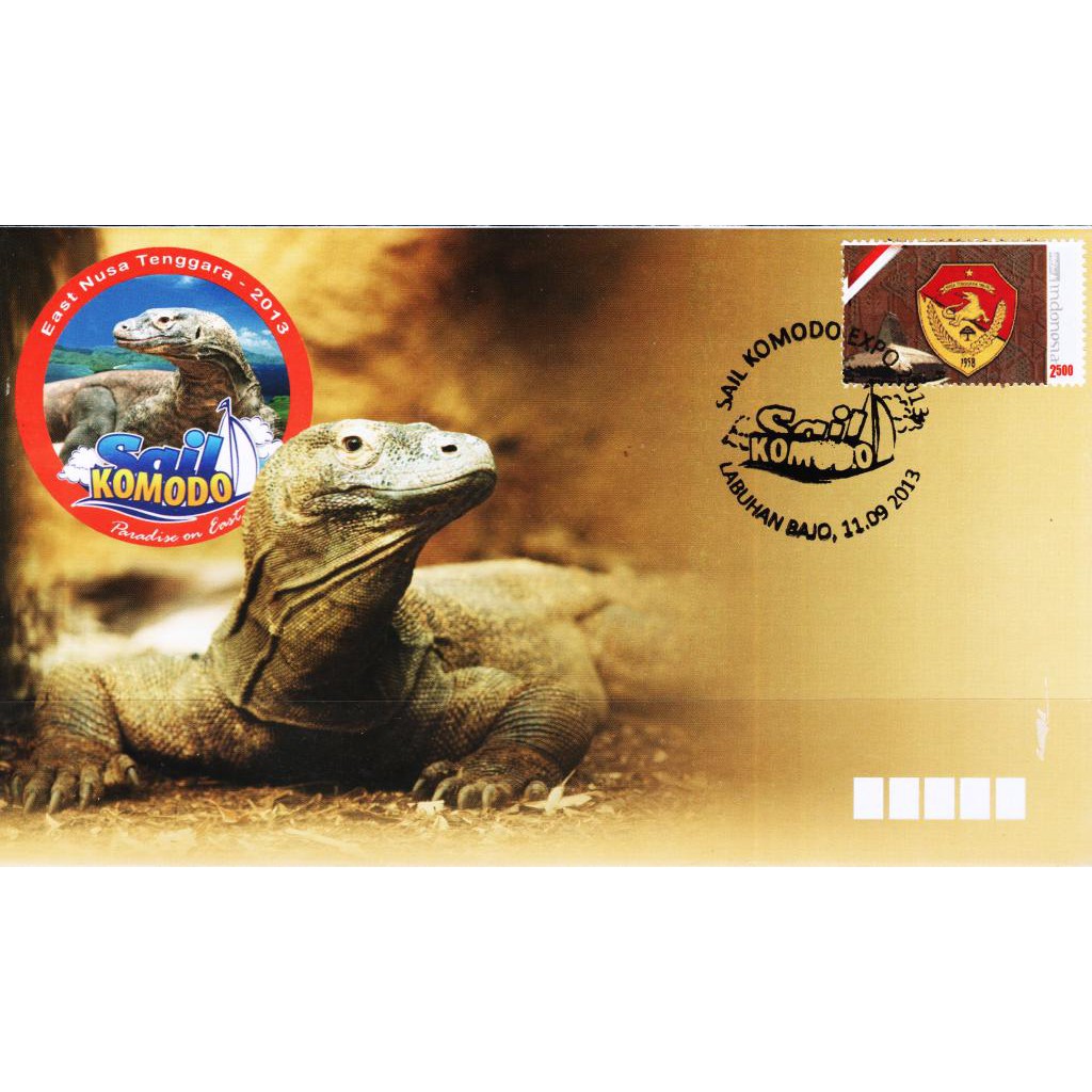 

Perangko Filateli A66 - Indonesia Commeorative Cover 11.09.2013 Sail Komodo