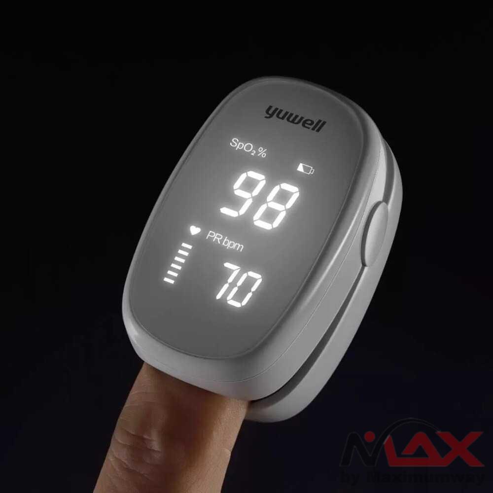 Yuwell Alat Ukur Detak Jantung Oksigen Pulse Oximeter - YX102 Warna Putih