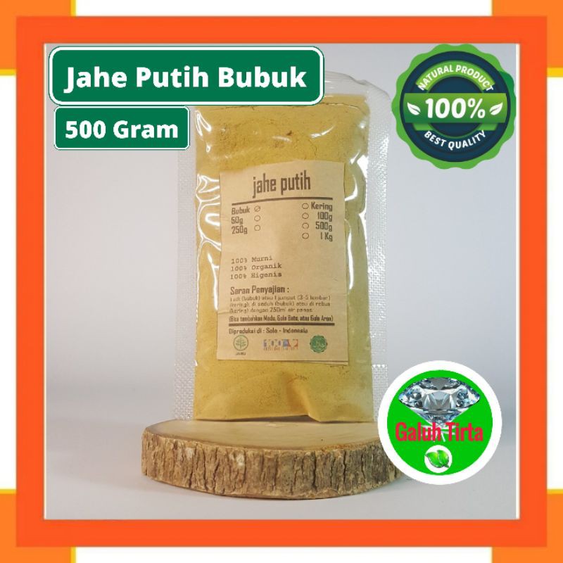 

JAHE PUTIH BUBUK 500 GRAM - WHITE GINGER POWDER - Zingiber offic