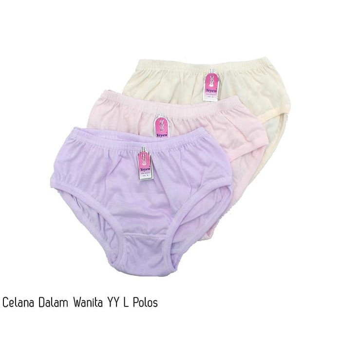 CELANA DALAM / UNDIES / CD / SEMPAK WANITA CEWEK POLOS KATUN Size M L XL 3L 4L 5L
