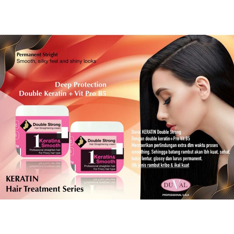 JEMPOL DUVAL EXTRA STRONG & DOUBLE STRONG STEP 1 (1000GR/1KG) / Pelurus Rambut Rebonding Smoothing
