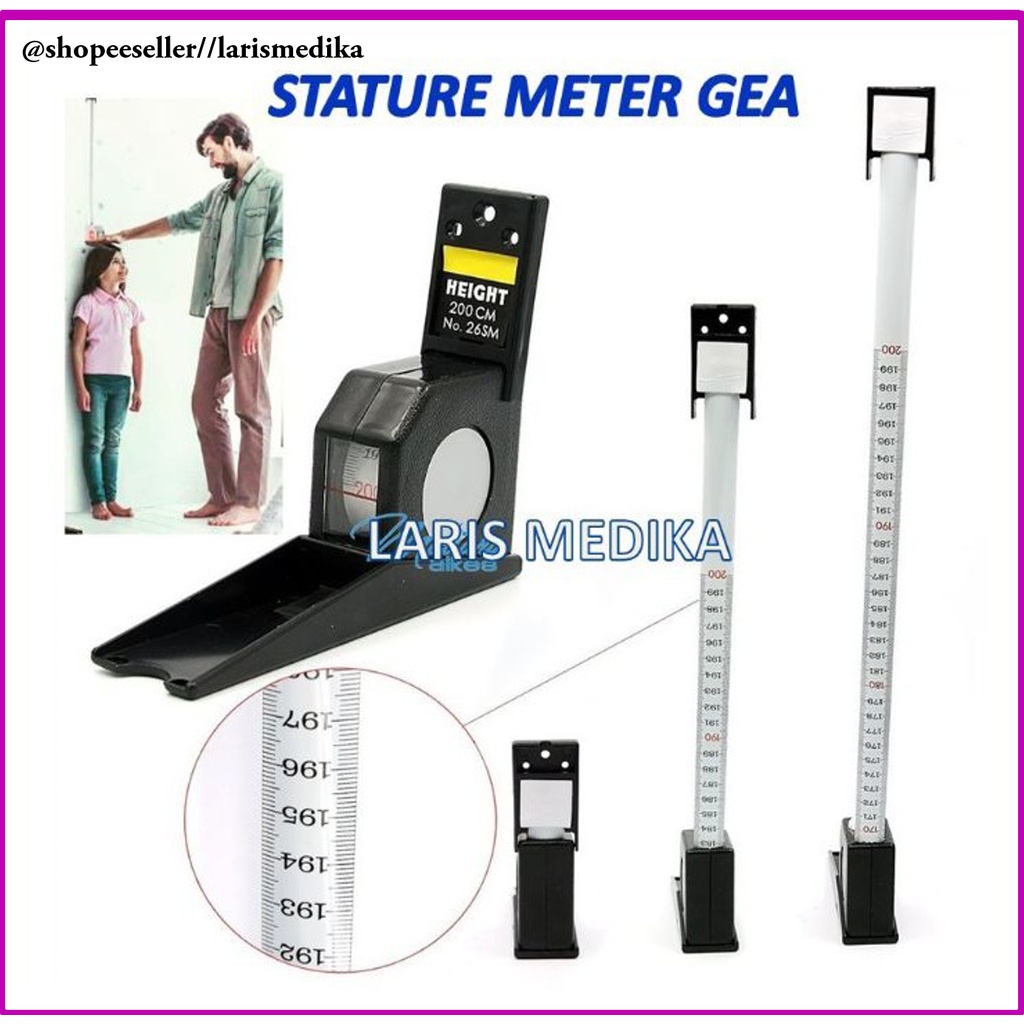 Stature Meter / Statur / Meteran / Pengukur Tinggi Badan Stature Meter 2 Meter GEA