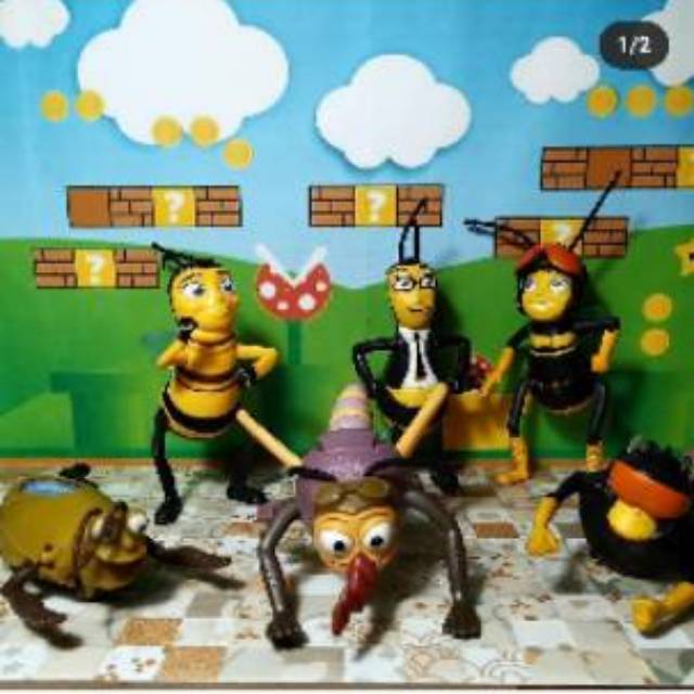 Pesanan kak Spyder happy meal set bee movie dan HTTYD serta Robot animal Hokben
