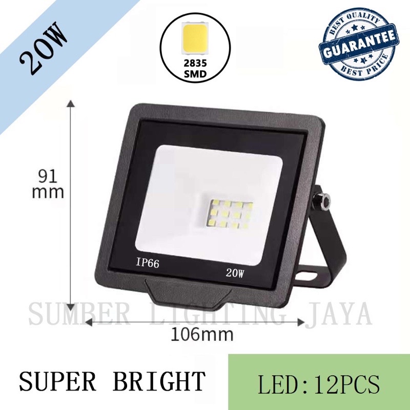 LAMPU SOROT LED 20W / LAMPU TEMBAK LED 20 WATT / LAMPU OUTDOOR LED