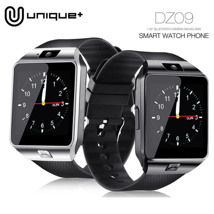 Smartwatch DZ 09 - Jam Tangan Pintar + SIM Card For Android & Ios DZ09 - Emas