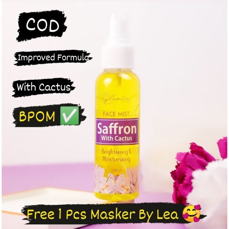 (RESELLER RESMI)✅ FACEMIST GLOWING SAFFRON LEA GLORIA BPOM