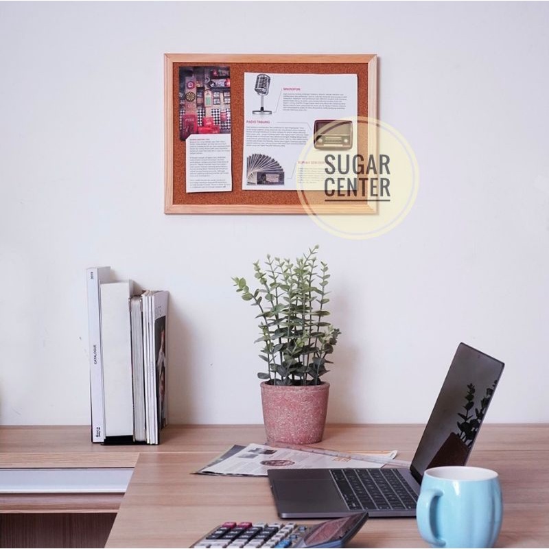 

Papan Gabus/Cork Board/Fibre Board 40x30 cm