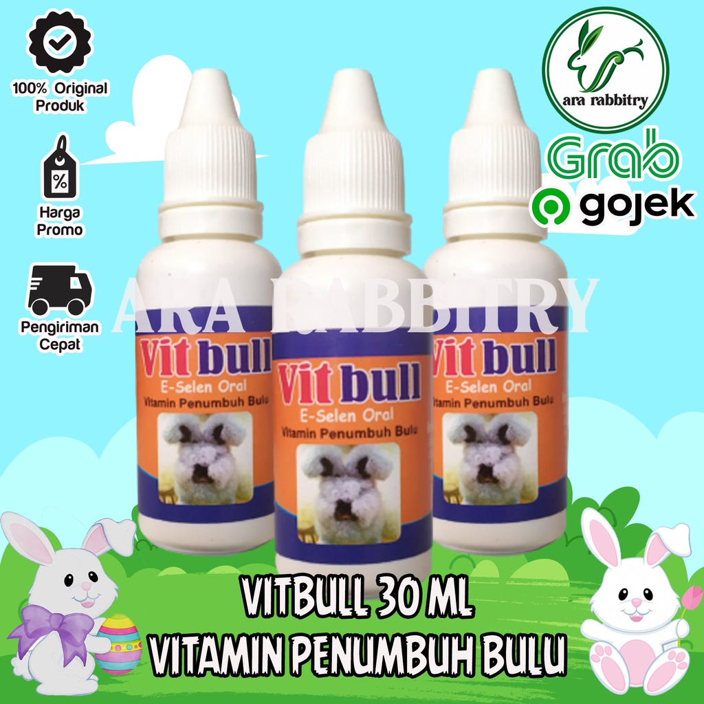 VITBULL VITAMIN PENUMBUH BULU KELINCI VITBUL 30 ML VIT BULL