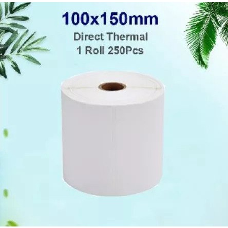 

Ukuran 100 x 150 mm Thermal Label Direct Barcode isi 250 Pcs Ukuran kertas A6/ Kertas Resi Sticker/ Kertas Print Thermal Untuk Online Shop Murah Label Packing