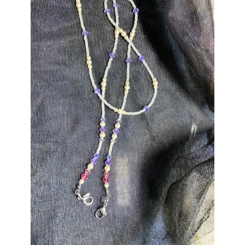 kalung masker swarovski asli