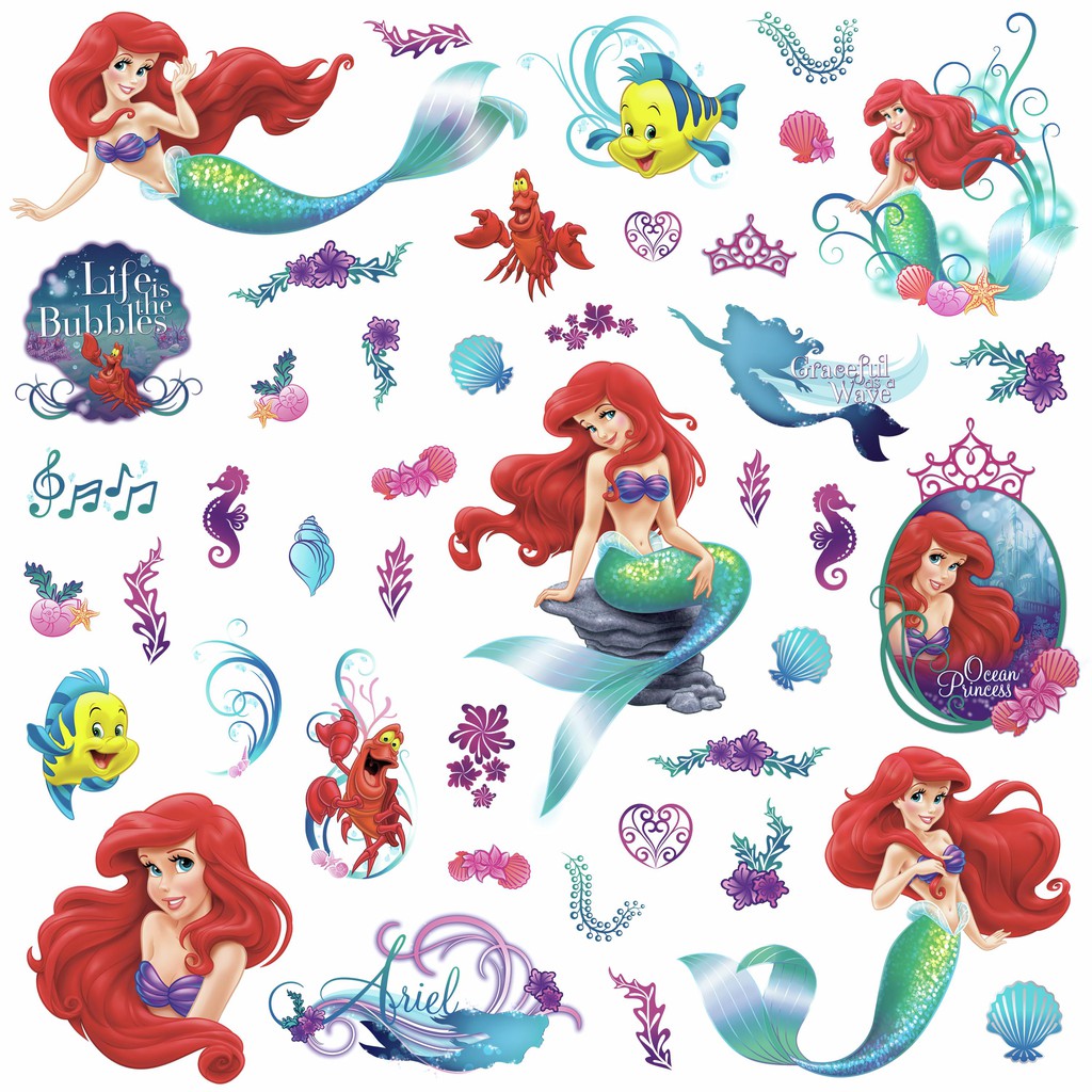 Jual The Little Mermaid - Stiker Dinding RMK2347SCS (C1) Indonesia