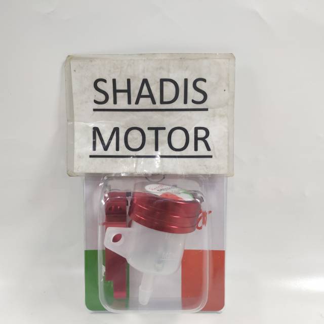 Tabung Minyak Rem Motor Merk Brembo Model Kecil Warna Merah