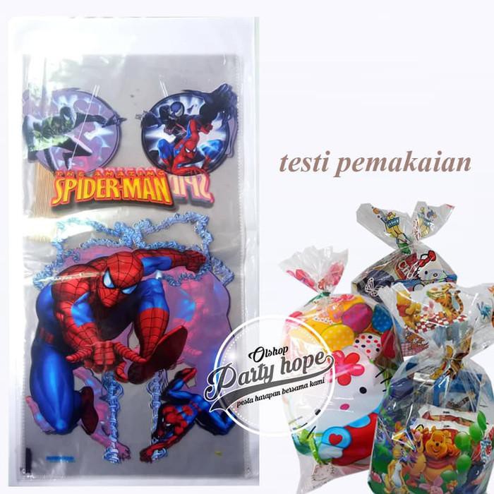 

PROMO - plastik snack spiderman #1 / souvenir ultah / plastik bingkisan kado