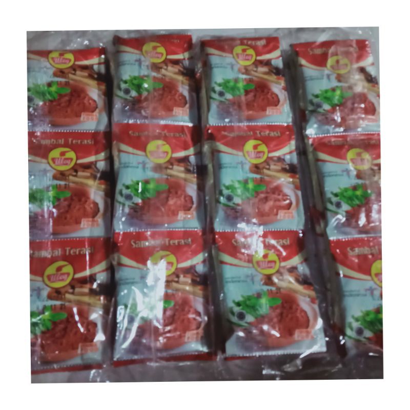 Sambal terasi uleg  sachet 20 gram pedasnya langsung colek