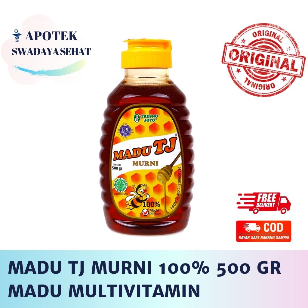 MADU TJ Murni 100% 500 GR Tresno Joyo - Multivitamin Kesehatan dan Daya Tahan Tubuh