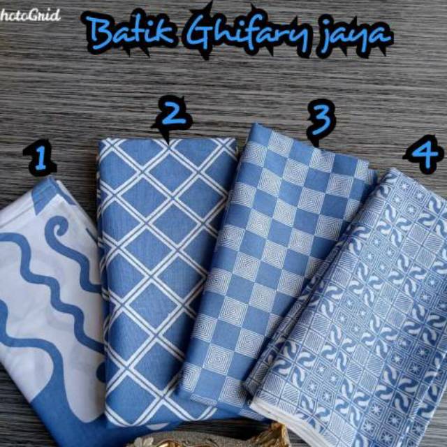 ATK KAIN BATIK MOTIF BIRU SOFT PASTEL BATIK ASLI PEKALONGAN / BATIK ORI PEKALONGAN
