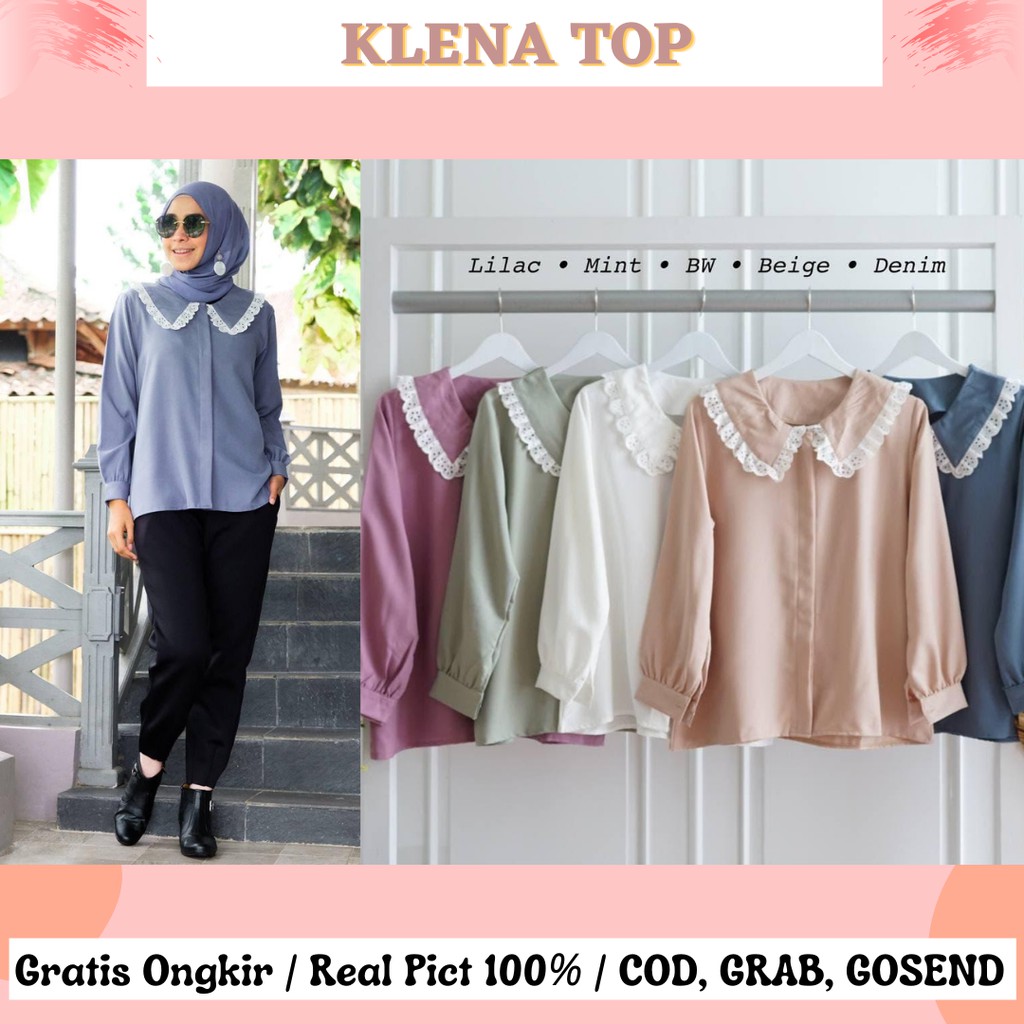 KLENA TOP / KEMEJA WANITA