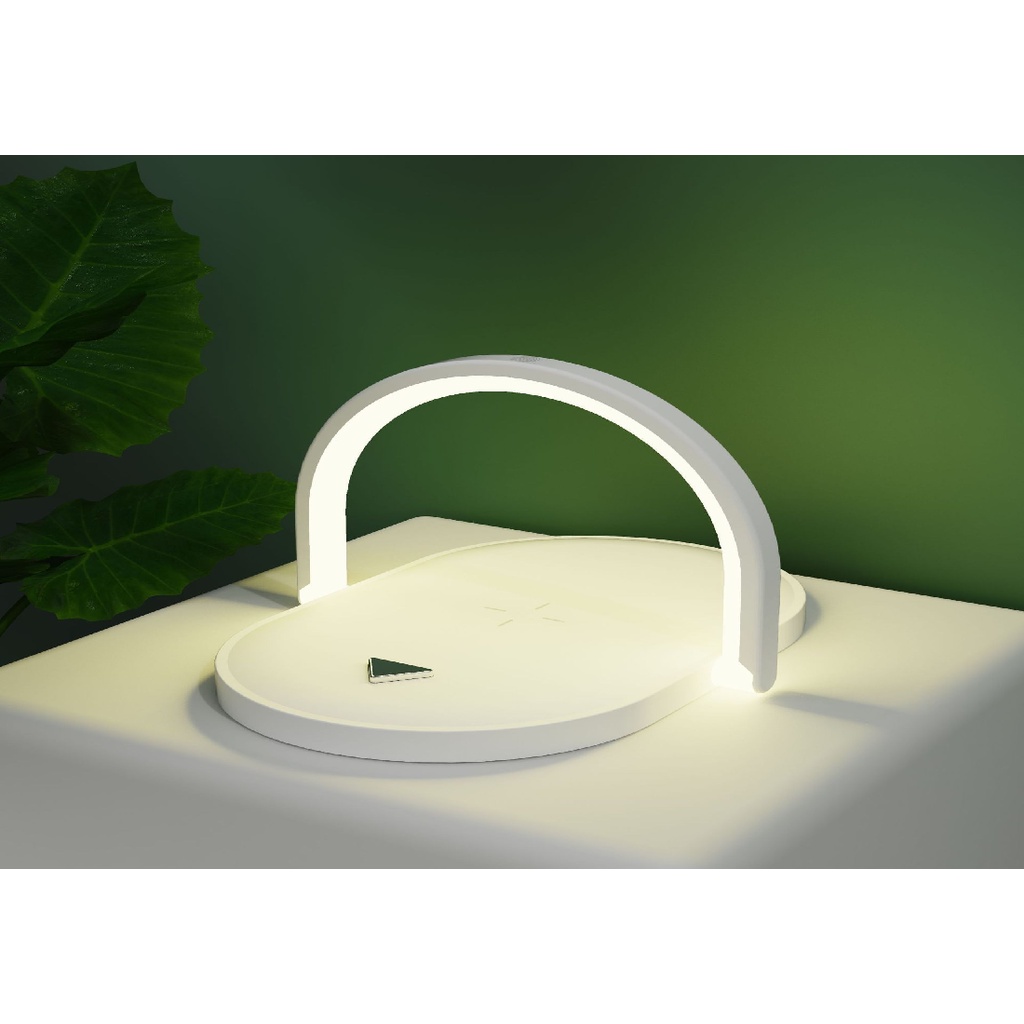 AKN88 - ROCKWARE 3 in 1 Multifunctional Desk Lamp Wireless Charger 15W
