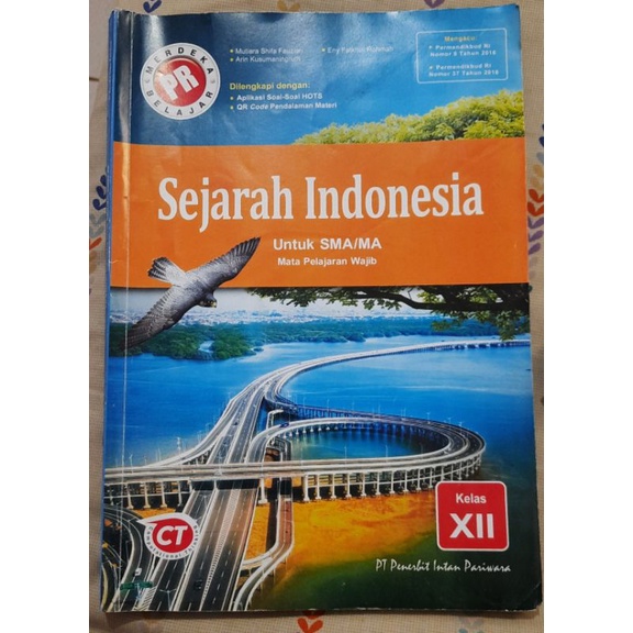 PRELOVED INTAN PARIWARA SEJARAH INDONESIA KELAS XII KELAS 12