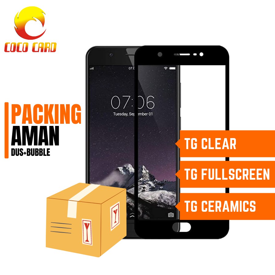 TEMPERED GLASS VIVO Y69 TG ANTI GORES KACA SCREEN PROTECTOR TG CLEAR / FULL / CERAMIC