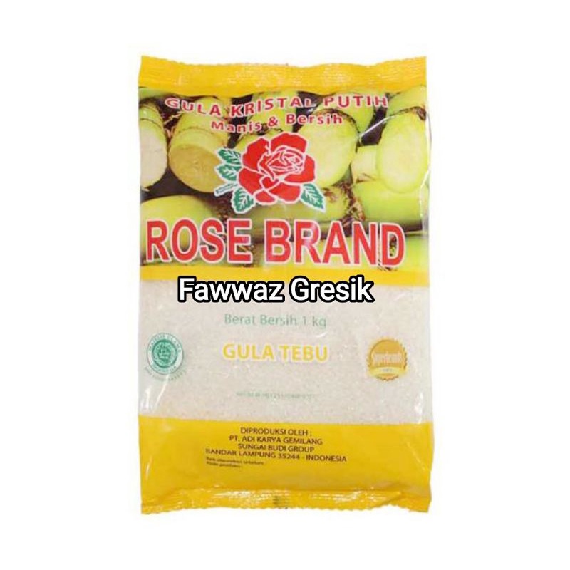 GULA PASIR ROSE BRAND KUNING Gula Tebu 1KG / RoseBrand Gula Pasir Hijau Premium 1 Kg