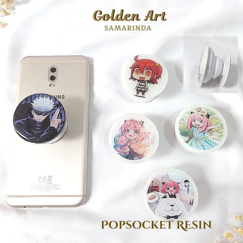 POPSOCKET RESIN / GRIPTOK RESIN BEBAS CUSTOM GAMBAR KARAKTER
