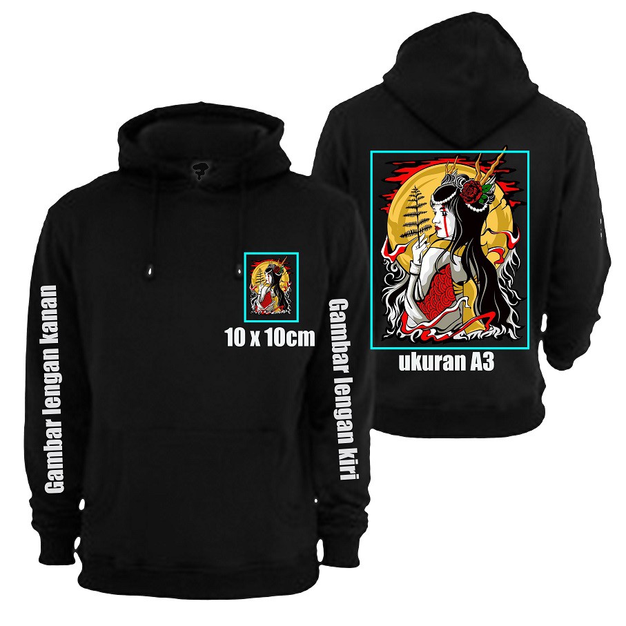 Sablon Hoodie Custum Satuan
