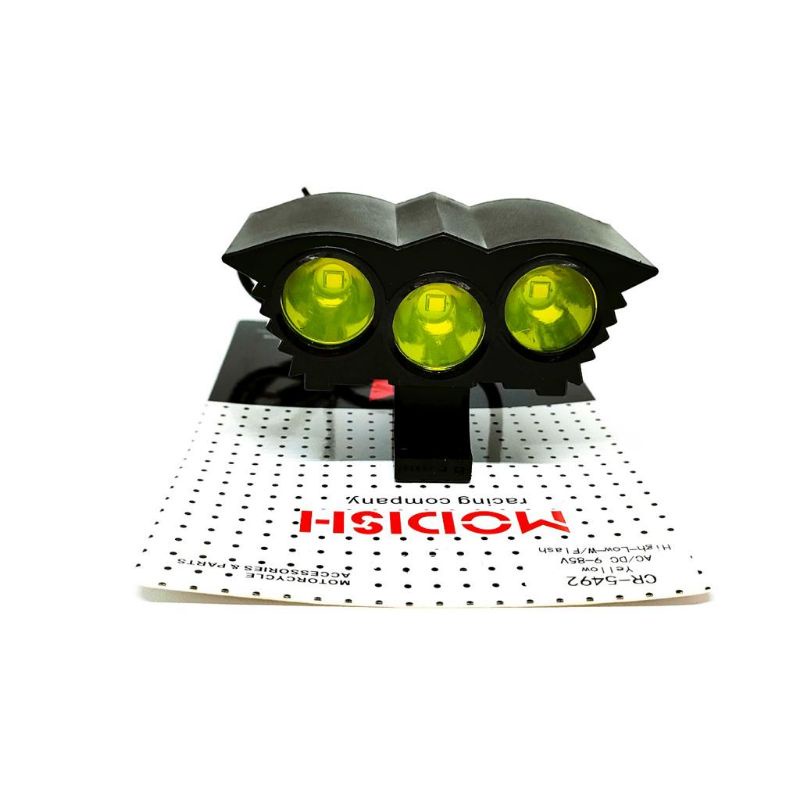 Lampu Tembak Sorot Motor Mobil LED CREE Mini Owl Ultrafire 3 Mata