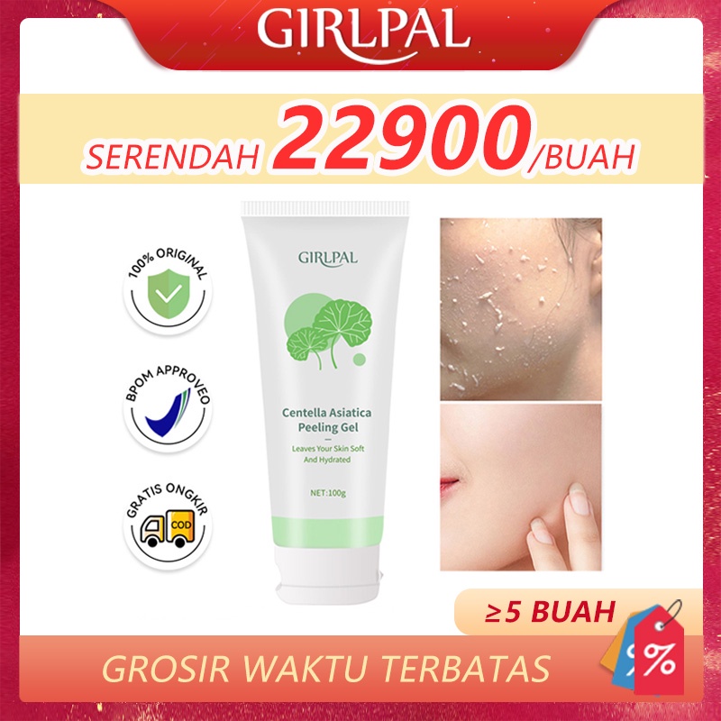 GIRLPAL Centella Asiatica Facial Peeling Gel Body Exfoliating Facial Glowing Blackhead Cleaner Skin Care100g