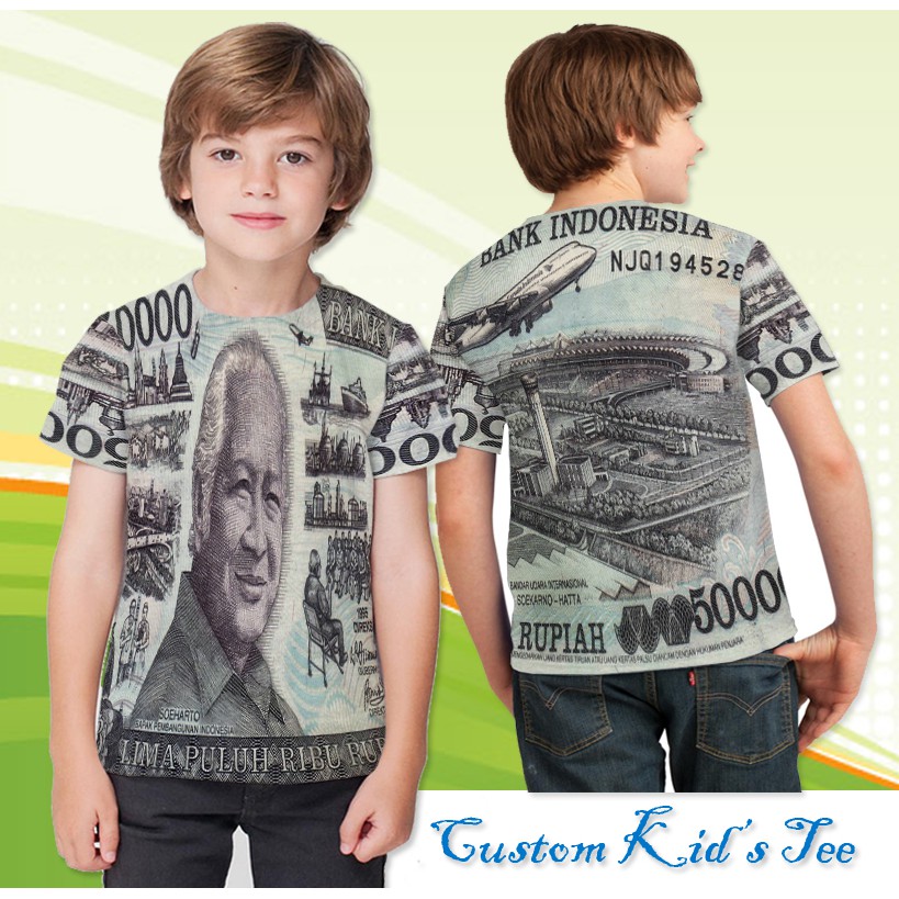 Baju Anak Uang Limapuluhribu Jadul Design Gokil