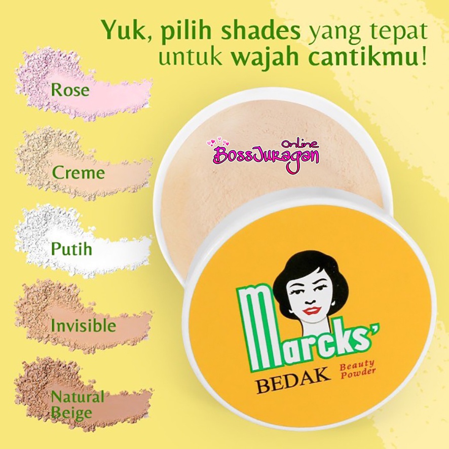 (BOSS) Bedak Marcks Beauty Powder  - Bedak Tabur Marcks